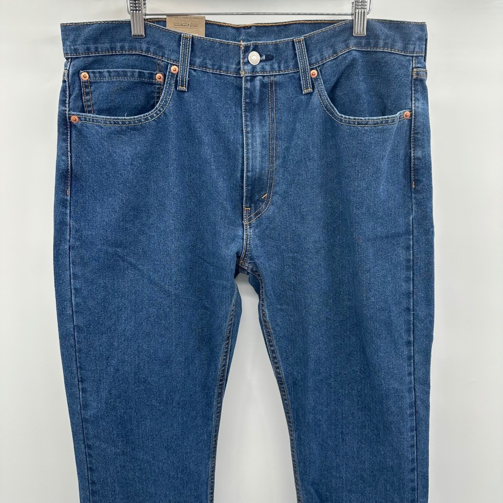 Levis 502 Taper Mens Jeans 36x30 Medium Wash Blue Eco Ease Denim 295073027 NWT